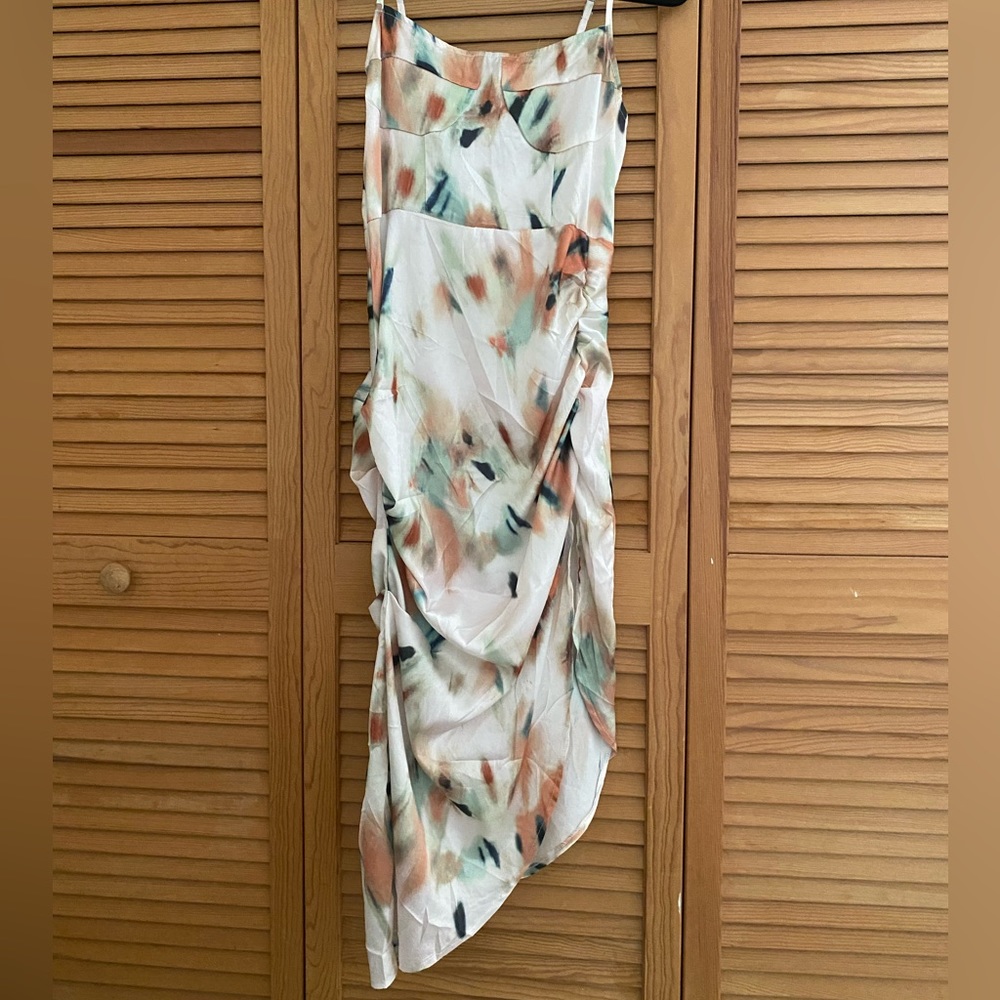 Asymmetrical Satin dress